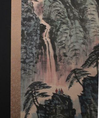 Fine Chinese Hand - painting Painting Scroll Wei Zixi Marked - hill 8