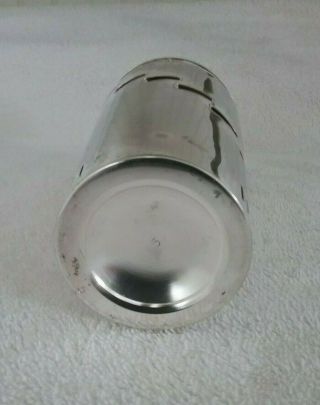 Vintage Silverplated Dial A Drink Cocktail Shaker 