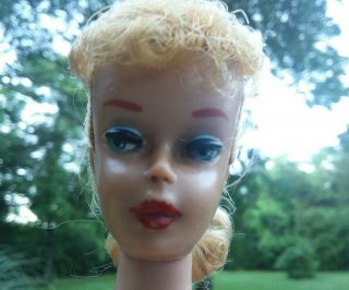 Vintage Barbie Blonde Ponytail 5 Nude Doll Hair Set Pretty