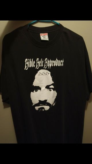 Charles Manson Bible Belt Byproduct 13 - 13 - 13 Vintage Q - Tees T - Shirt Xl Rare