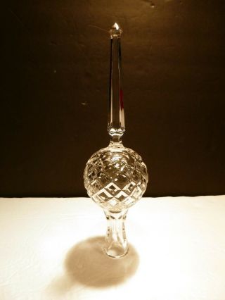 VINTAGE Waterford Crystal COMERAGH (1973 -) Christmas Tree Topper 10 1/2 