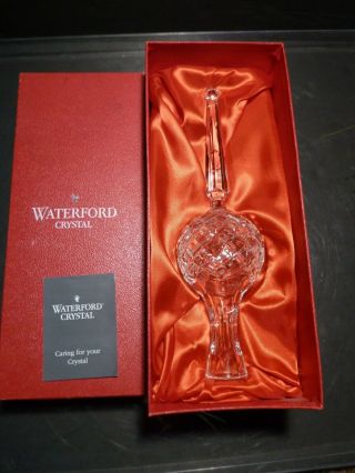 VINTAGE Waterford Crystal COMERAGH (1973 -) Christmas Tree Topper 10 1/2 