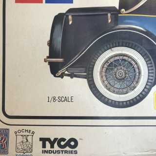 TYCO POCHER 1932 ROLLS ROYCE PHANTOM II SEDANCA COUPE 1/8 SCALE MODEL KIT K/72 8