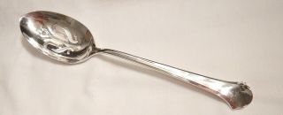 Chippendale Sterling Silver 8 1/2 " Slotted Serve Spoon - Classic 1937 Towle Fine