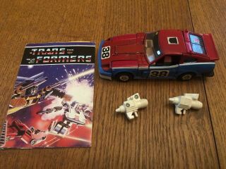 Smokescreen Vintage Hasbro 1984 G1 Transformers Action Figure W Launchers