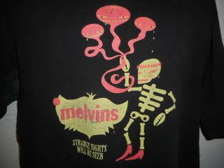 Vintage The Melvins Strange Sights Will Be Seen Grunge Punk Tour T - Shirt Xl