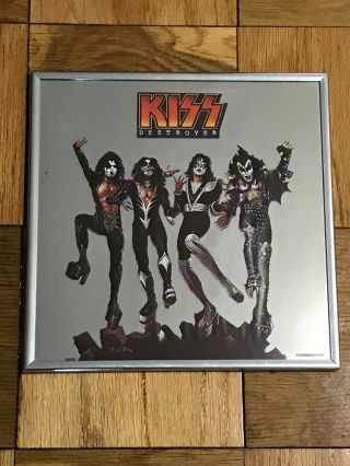 Rare Kiss Destroyer 1977 Vintage Aucoin Mgt.  Inc.  Mirror