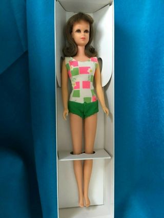 Vintage Bendable Leg Francie 1130 Brunette Barbie Doll Oss Stunning Ex
