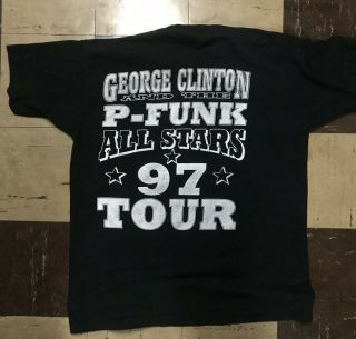 Vtg 90s George Clinton P - funk All Stars Tour hip hop XL Funk Parliament rap tee 6