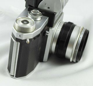 Vintage K.  W.  Praktica FX2 Camera W/ Case & Attachment 4