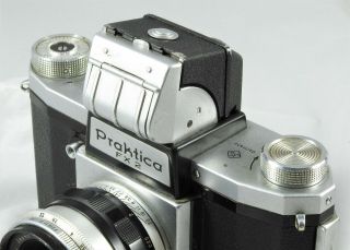 Vintage K.  W.  Praktica FX2 Camera W/ Case & Attachment 6