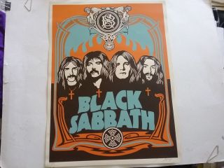 Black Sabbath Shepard Fairey 2005 Poster Signed 127/300 Nmint Lite Crease Rare