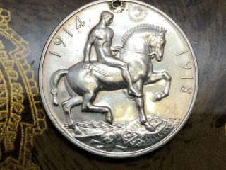 Wwi British War Silver Medal 1914 - 1918 George V