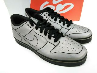 RARE Nike Dunk Low 6.  0 SE Delorean DMC - 12 Men ' s Size 9.  5 3