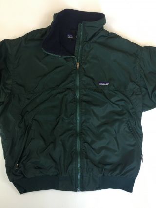 Vintage Patagonia Synchilla Fleece Lined Jacket Coat Mens Large Green USA Made 4