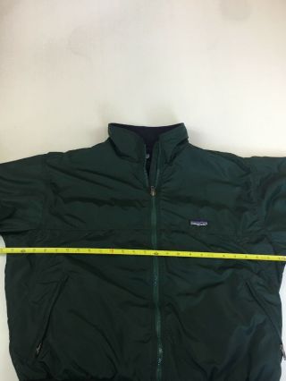 Vintage Patagonia Synchilla Fleece Lined Jacket Coat Mens Large Green USA Made 6