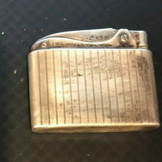 Vintage Ronson Cigarette Lighter W/ Sterling Silver 925 Elgin American Case