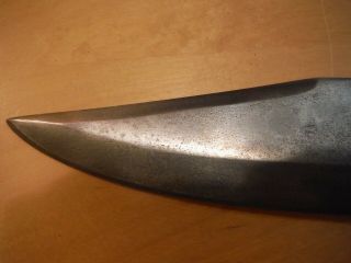 Classic antique 1840 - 1870s? vintage TEXAS BOWIE KNIFE with Silver accents. 11