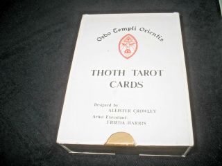 Vintage 1969 1st Edition " White Box B " Thoth Tarot Cards Aleister Crowley