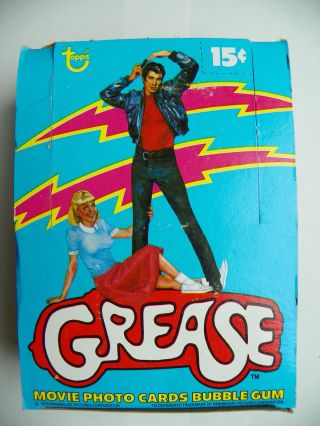 Vintage Full Box Of Grease Movie Series 1 Photo Cards 36 Packs - 1978