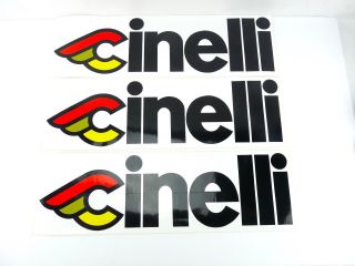 Cinelli Sticker Large 6 X 19 Vintage Racing Bike Decal Nos X 3 Stickers