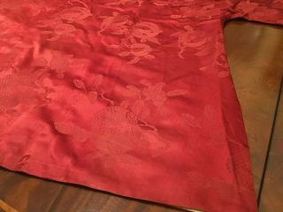 An Chinese Qing Dynasty Embroidered Red Ground Silk Robe. 8