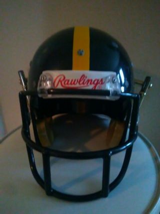 Nfl Pittsburgh Steelers Vintage Rawlings Game Worn Fs Helmet W/3 Signatures