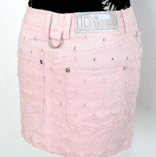 Dior By Galliano Mini Skirt Sz Fr 36,  Us 4 Immaculate