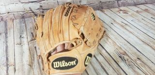 Vintage Wilson The A2000 L A2000l Baseball Glove Rht Leather 11.  75 " Softball