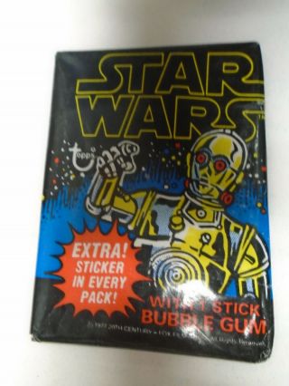 Vintage 1977 Topps Star Wars Series 1 Wax Pack " Blue Border "