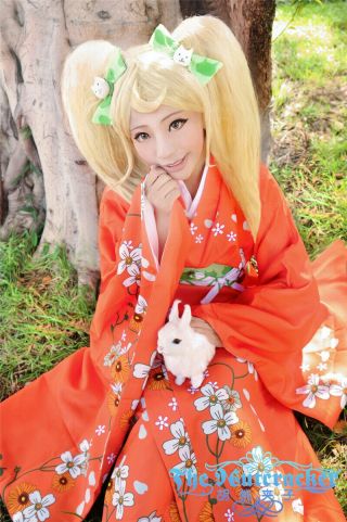 Dangan Ronpa Sayonara Zetsubou Gakuen Saionji Hiyoko Kimono Suit Cosplay Costume
