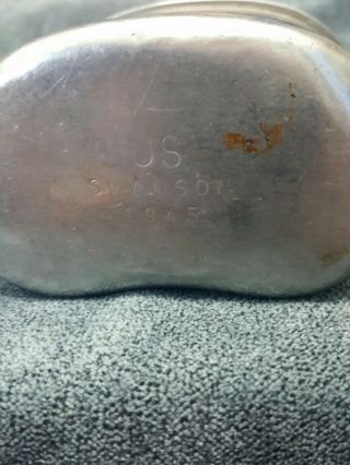 VINTAGE WWII 1945 Dated US ARMY CANTEEN 3