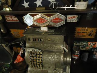 Vintage Grain Belt Beer Lighted Cash Register Topper Sign Light,  14 " X 4 1/4 "