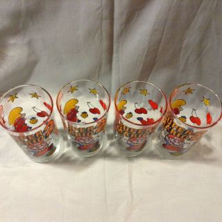 4 Vintage Nintendo Mario Bros.  2 1989 Cups / Glasses RARE 2