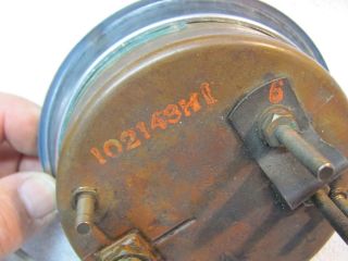 Vintage Chris Craft Curved Glass Amp Oil Gauge Date Code H 1 VGC 1940 RARE 3