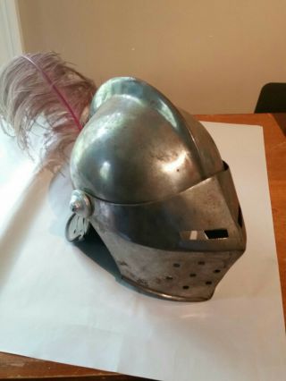 Vintage Armor Medieval Knight Crusader Armour Helmet Reenactment Halloween Item