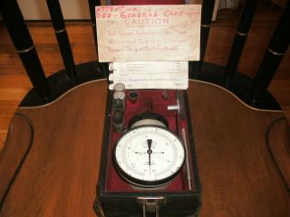 Vintage Jaquet Mechanical Hand Tachometer,  Model 622