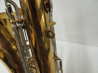 Vintage 1970 ' s Bundy Selmer Brass Tone Tenor Saxophone for Refurbishing 11