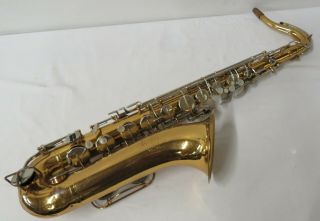 Vintage 1970 ' s Bundy Selmer Brass Tone Tenor Saxophone for Refurbishing 2