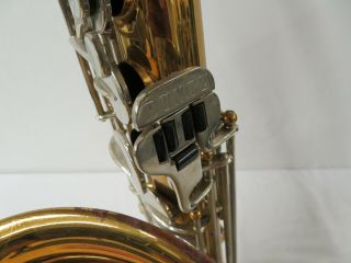 Vintage 1970 ' s Bundy Selmer Brass Tone Tenor Saxophone for Refurbishing 6