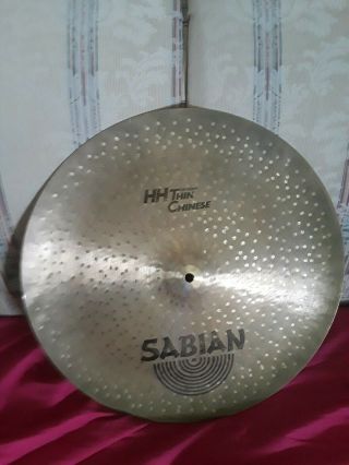 Vintage Sabian Hh 18 " Thin China Cymbal Hand Hammered