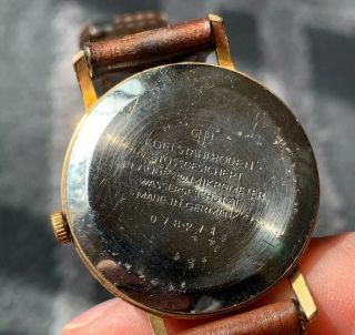 GLASHUTTE GUB Watch 17 Rubis Vintage Wristwatch Cal.  69.  1 Germany Senator Sixtys 6