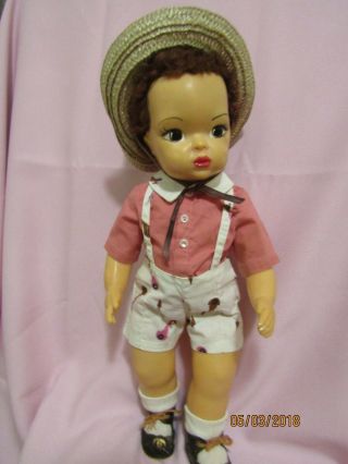 Jerri Lee Doll W/ Auburn Caracul Wig,  Htf Bunny Suit Shoes,  Socks & Hat