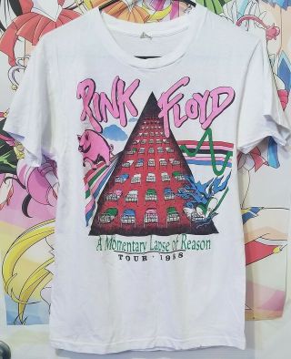 Vintage Pink Floyd 1988 Shirt " A Momentary Lapse Of Reason " Sz Large