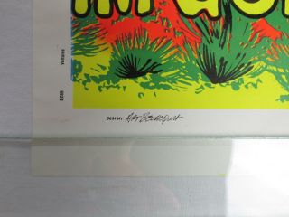 Vintage 1970 Hungry VULTURES Patience My Ass Gonna Kill Blacklight Poster NOS 3
