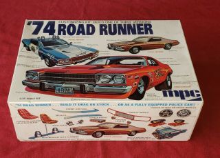 Rare Mpc 1974 Plymouth Road Runner 3 In 1 Model Kit 1 - 7425 Roadrunner