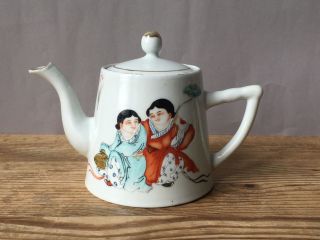 Antique Chinese Porcelain Teapot Republic Period