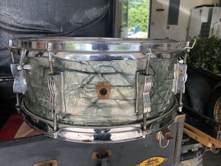 Ludwig Snare Drum Vintage.  Date Stamp Sep 1 31965 With Ludwig Case
