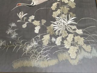 Vintage Chinese Embroidery Silk Panel with Frame 25 