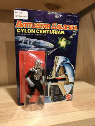 Vintage Mattel 1978 Battlestar Galactica Cylon Centurion On Card
